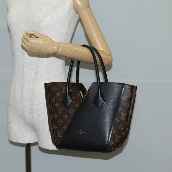 LOUIS VUITTON Monogram Kimono PM Tote Bag 2way Black M41855 LV Auth 118925M - Picture 3 of 16